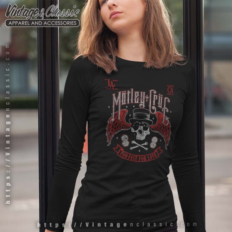 Motley Crue Bikers Skull Longsleeves Motley Crue Bikers Skull Longsleeves