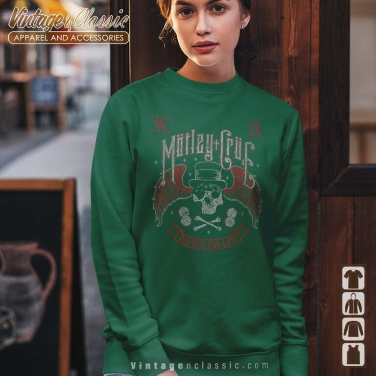 Motley Crue Bikers Skull Sweatshirt Motley Crue Bikers Skull Sweatshirt