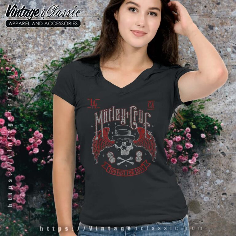 Motley Crue Bikers Skull Vneck Motley Crue Bikers Skull Vneck