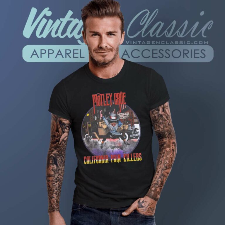 Motley Crue California Painkiller T Shirt Motley Crue California Painkiller T Shirt