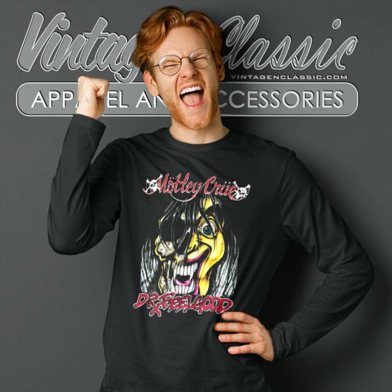 Motley Crue Dr Feelgood Tour Long Sleeve Tee Motley Crue Dr Feelgood Tour Long Sleeve Tee