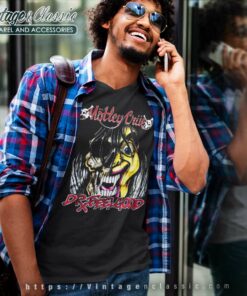 Motley Crue Dr Feelgood Tour Shirt 6 Motley Crue Dr Feelgood Tour V Neck TShirt