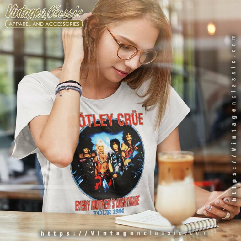 Motley Crue Every Mothers Nightmare Women TShirt Motley Crue Every Mothers Nightmare Women TShirt
