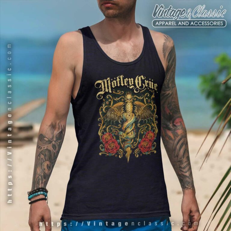 Motley Crue Exquisite Dagger Tank Top Racerback Motley Crue Exquisite Dagger Tank Top Racerback