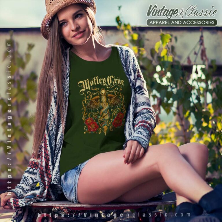 Motley Crue Exquisite Dagger Women TShirt Motley Crue Exquisite Dagger Women TShirt