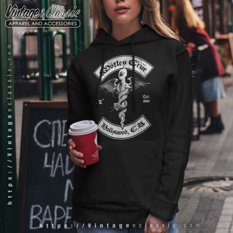 Motley Crue Feelgood Hollywood 81 Hoodie Motley Crue Feelgood Hollywood 81 Hoodie