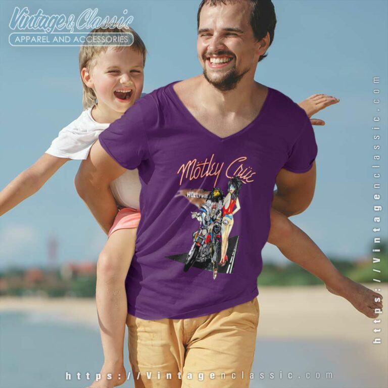 Motley Crue Girls Girls Girls V Neck TShirt Motley Crue Girls Girls Girls V Neck TShirt