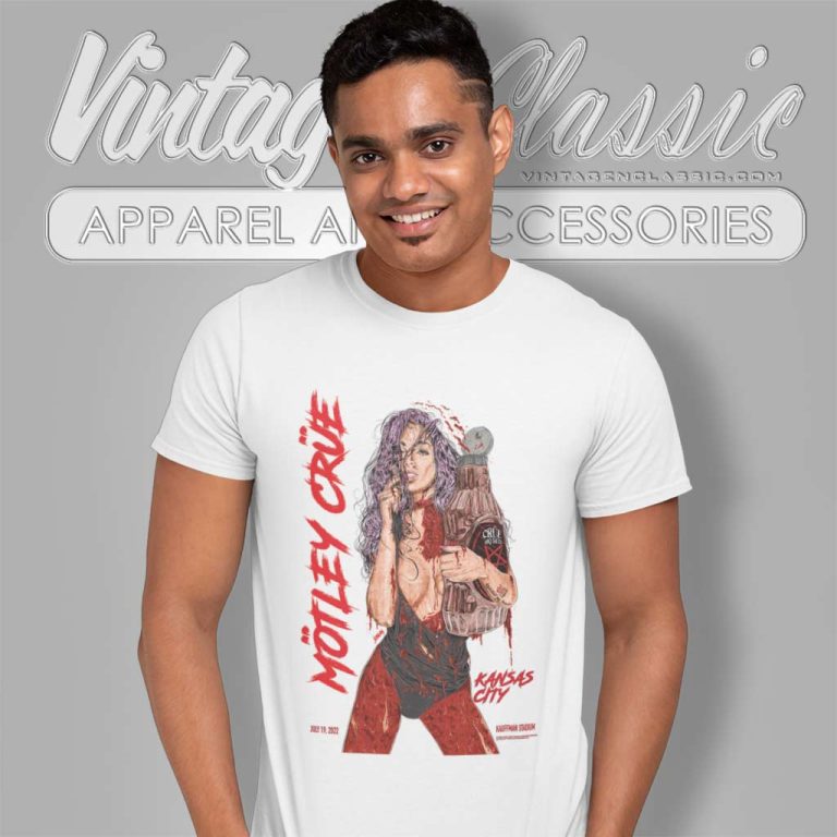 Motley Crue Kansas City Mo Event Poster T Shirt Motley Crue Kansas City Mo Event Poster T Shirt