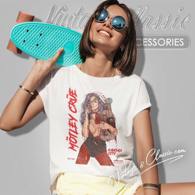 Motley Crue Kansas City Mo Event Poster Women TShirt Motley Crue Kansas City Mo Event Poster Women TShirt