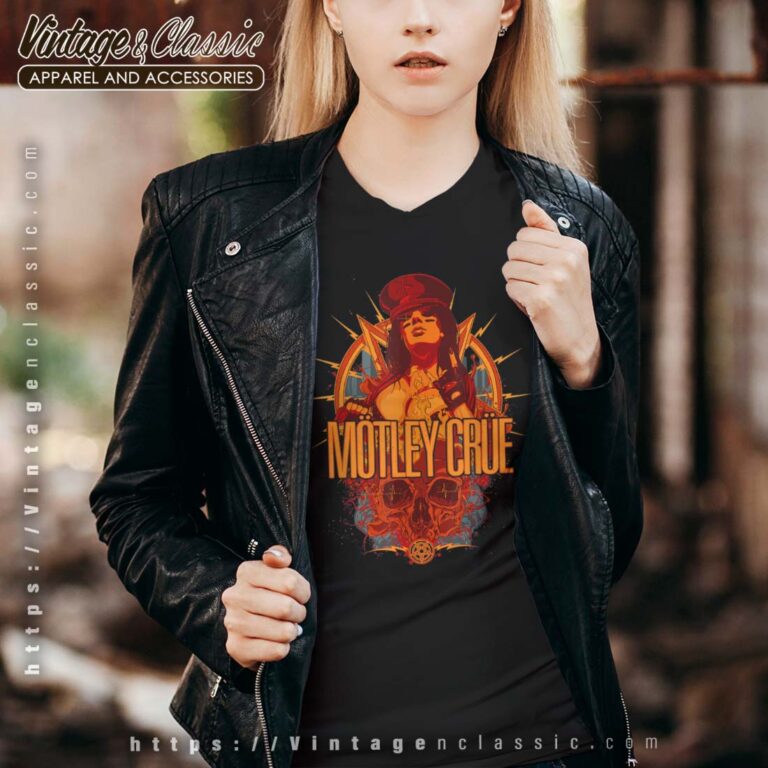 Motley Crue MC Girl Vneck Motley Crue MC Girl Vneck