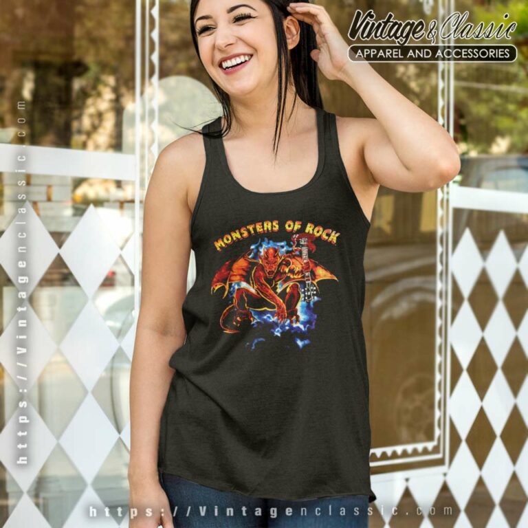Motley Crue Monsters Of Rock Tank Top Racerback Motley Crue Monsters Of Rock Tank Top Racerback