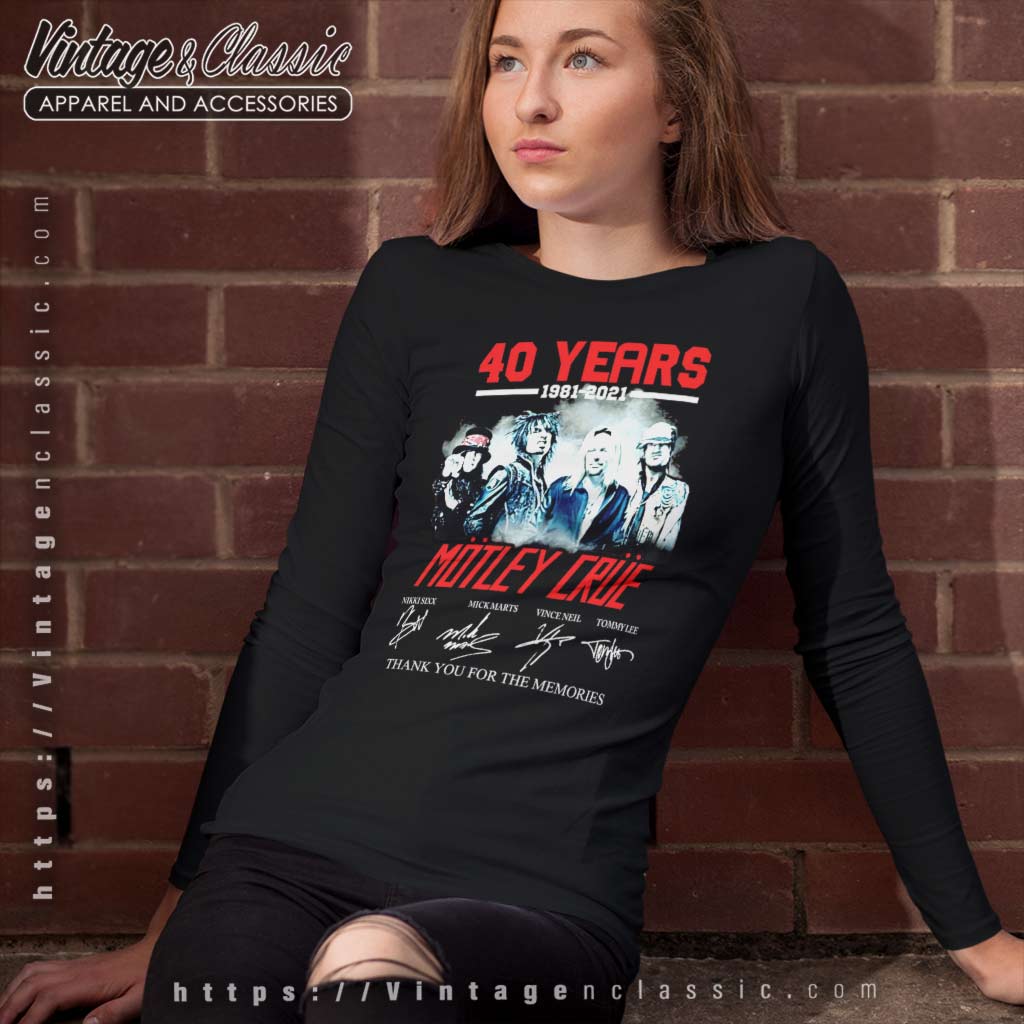 Sweat à Capuche Zippé Motley Crue 40 Years | Licence Officielle, 100% Coton | Taille S-XXL, Noir | Homme/Unisexe