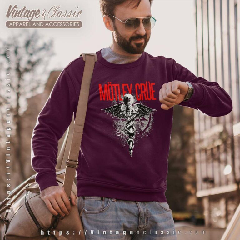 Motley Crue Shirt Dr Feelgood Red Logo Sweatshirt Motley Crue Shirt Dr Feelgood Red Logo Sweatshirt