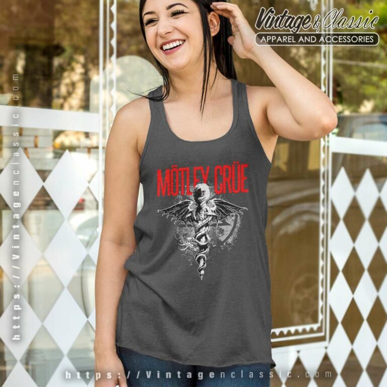 Motley Crue Shirt Dr Feelgood Red Logo Tank Top Racerback Motley Crue Shirt Dr Feelgood Red Logo Tank Top Racerback