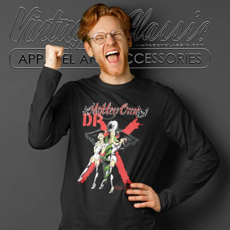 Motley Crue Shirt Dr Feelgood Tour Long Sleeve Tee Motley Crue Shirt Dr Feelgood Tour Long Sleeve Tee