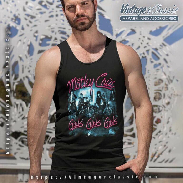 Motley Crue Shirt Girls Girls Girls Neon Bikers Tank Top Racerback Motley Crue Shirt Girls Girls Girls Neon Bikers Tank Top Racerback