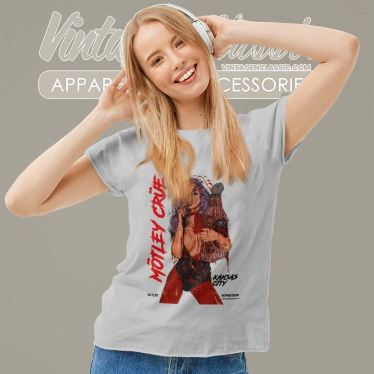 Motley Crue Shirt Kansas City Mo Event Poster Women TShirt Motley Crue Shirt Kansas City Mo Event Poster Women TShirt