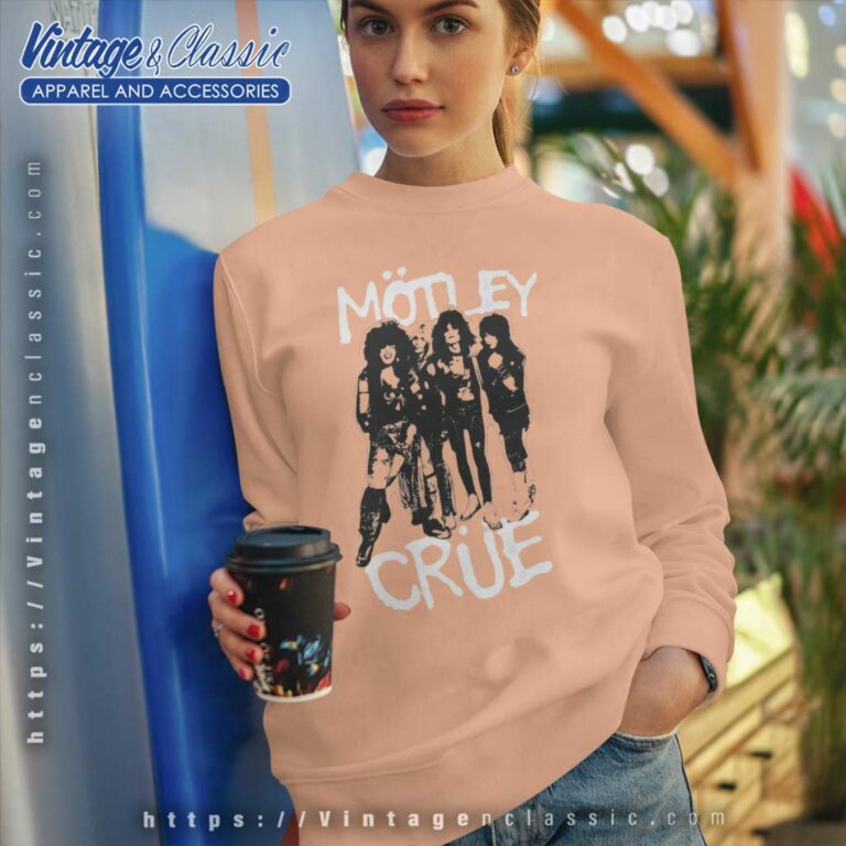 Motley Crue Shirt Pink Spray Paint Sweatshirt Motley Crue Shirt Pink Spray Paint Sweatshirt