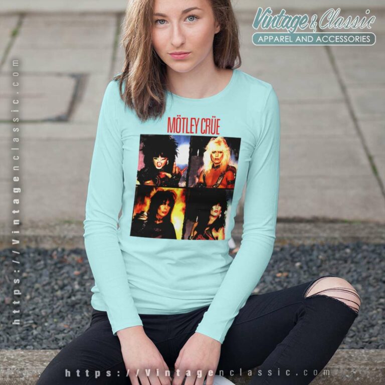 Motley Crue Shirt Shout At The Devil Album Long Sleeve Tee Motley Crue Shirt Shout At The Devil Album Long Sleeve Tee