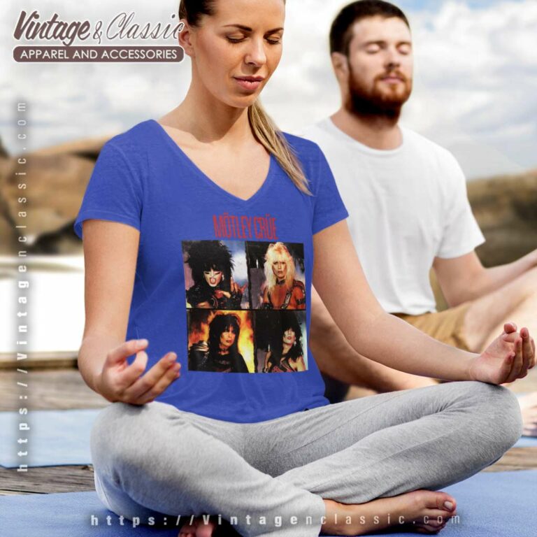 Motley Crue Shirt Shout At The Devil Album V Neck TShirt Motley Crue Shirt Shout At The Devil Album V Neck TShirt