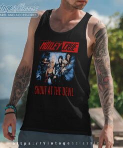 Motley Crue Shirt Shout At The Devil Tank Top Racerback 1