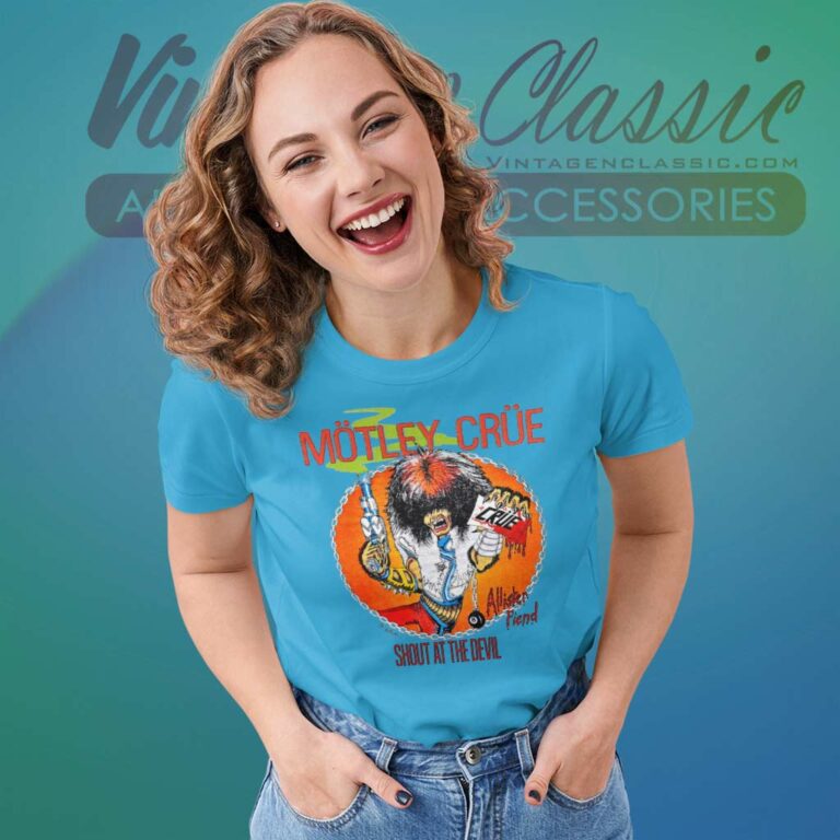 Motley Crue Shirt Shout At The Devil Women TShirt Motley Crue Shirt Shout At The Devil Women TShirt