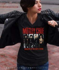 Motley Crue Shirt Smokin In The Boys Room V Neck TShirt