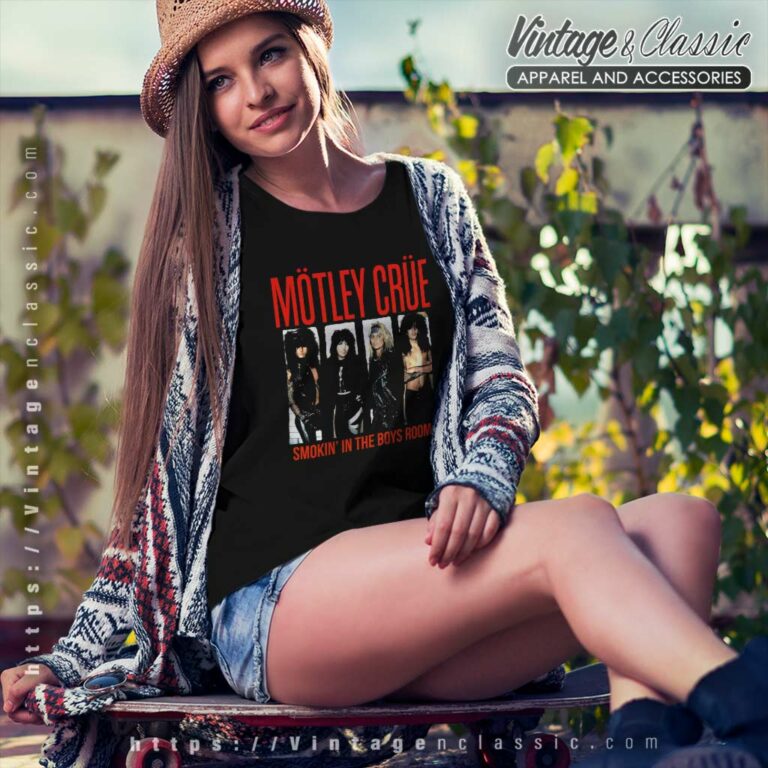 Motley Crue Shirt Smokin In The Boys Room Women TShirt Motley Crue Shirt Smokin In The Boys Room Women TShirt