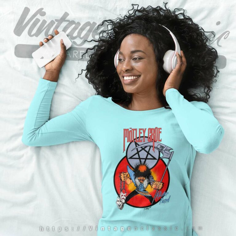 Motley Crue Shirt Theatre Of Pain Tour Long Sleeve Tee Motley Crue Shirt Theatre Of Pain Tour Long Sleeve Tee