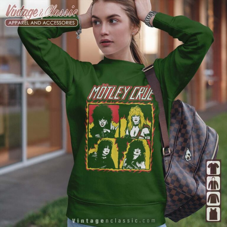 Motley Crue Shout At The Devil Flames Sweatshirt Motley Crue Shout At The Devil Flames Sweatshirt