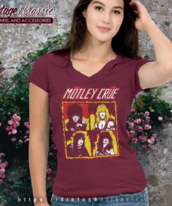 Motley Crue Shout At The Devil Flames Vneck