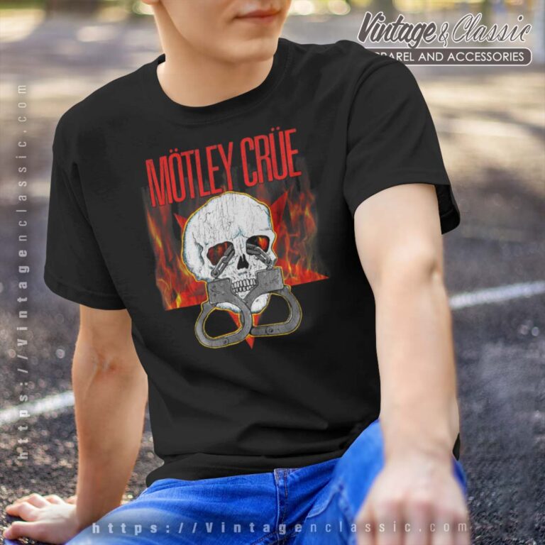 Motley Crue Skull Flames Shirt Motley Crue Skull Flames Shirt