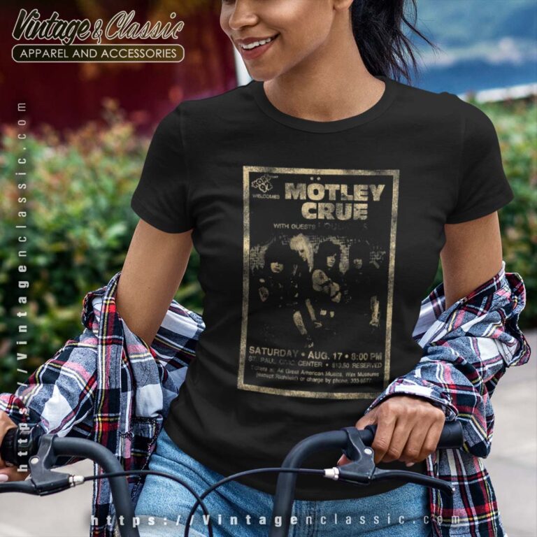 Motley Crue Vintage Flyer Shirt Motley Crue Vintage Flyer Shirt