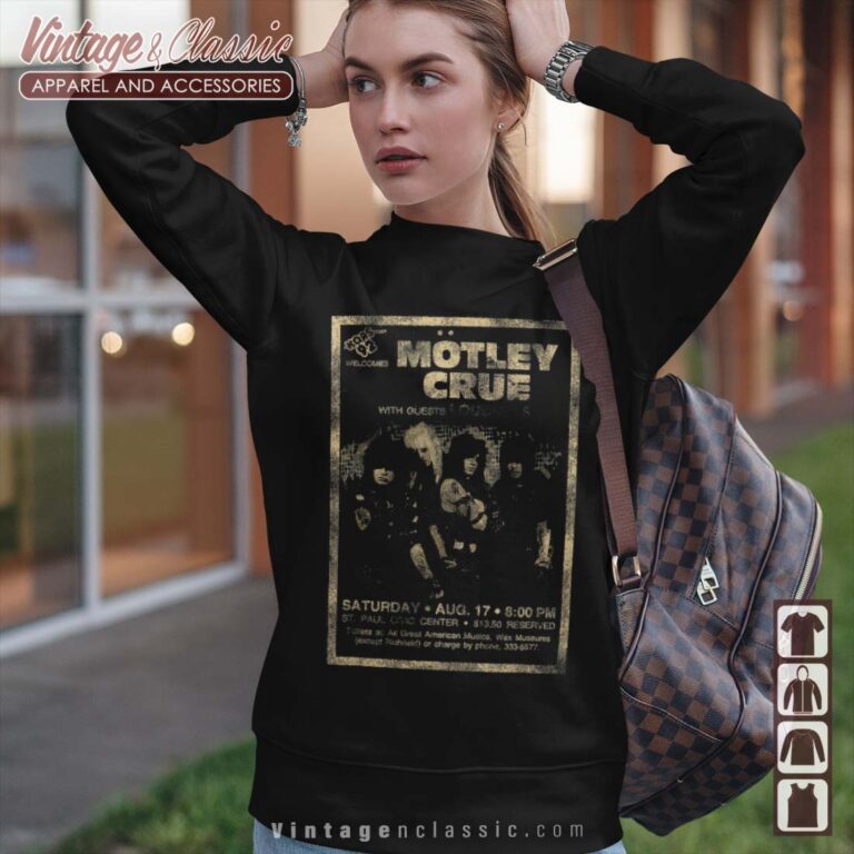 Motley Crue Vintage Flyer Sweatshirt Motley Crue Vintage Flyer Sweatshirt