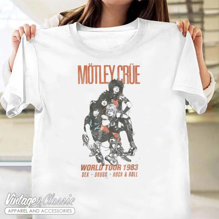 Motley Crue World Tour 83 Shirt Motley Crue World Tour 83 Shirt