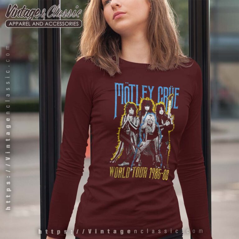 Motley Crue World Tour 85 86 Longsleeves Motley Crue World Tour 85 86 Longsleeves