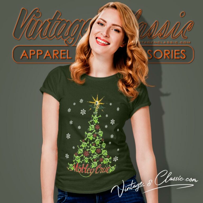 Motley Crue Xmas Crue Women T Shirt Motley Crue Xmas Crue Women T Shirt