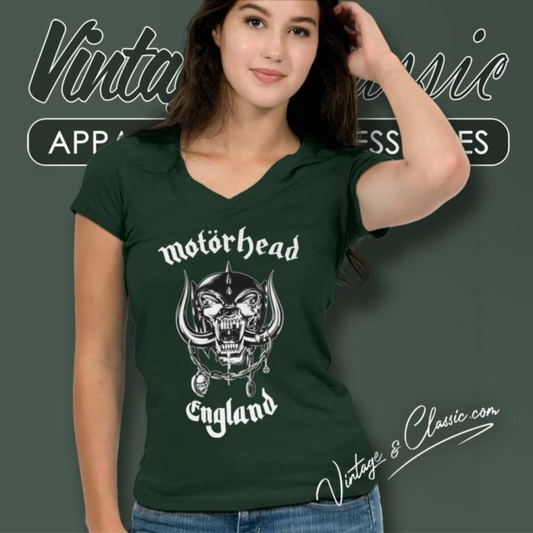 Motorhead 1982 Tour V Neck TShirt Motorhead 1982 Tour V Neck TShirt