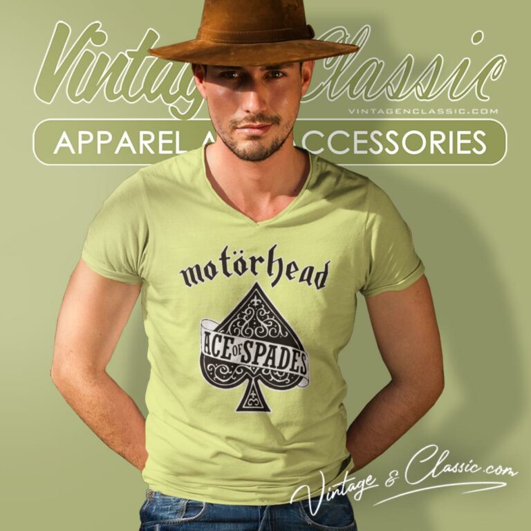 Motorhead Ace Of Spades V Neck TShirt Motorhead Ace Of Spades V Neck TShirt