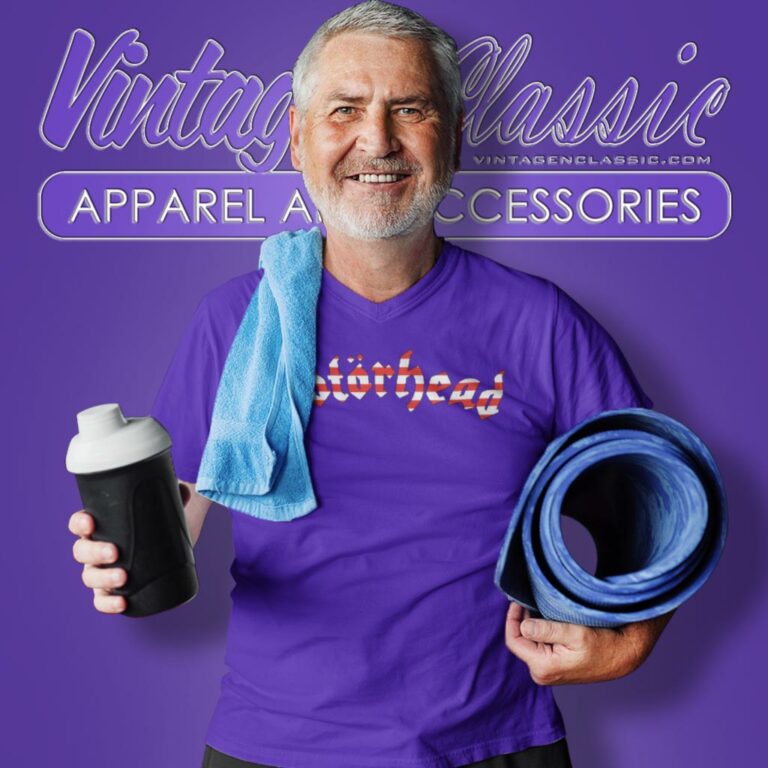 Motorhead American Flag Logo V Neck TShirt Motorhead American Flag Logo V Neck TShirt