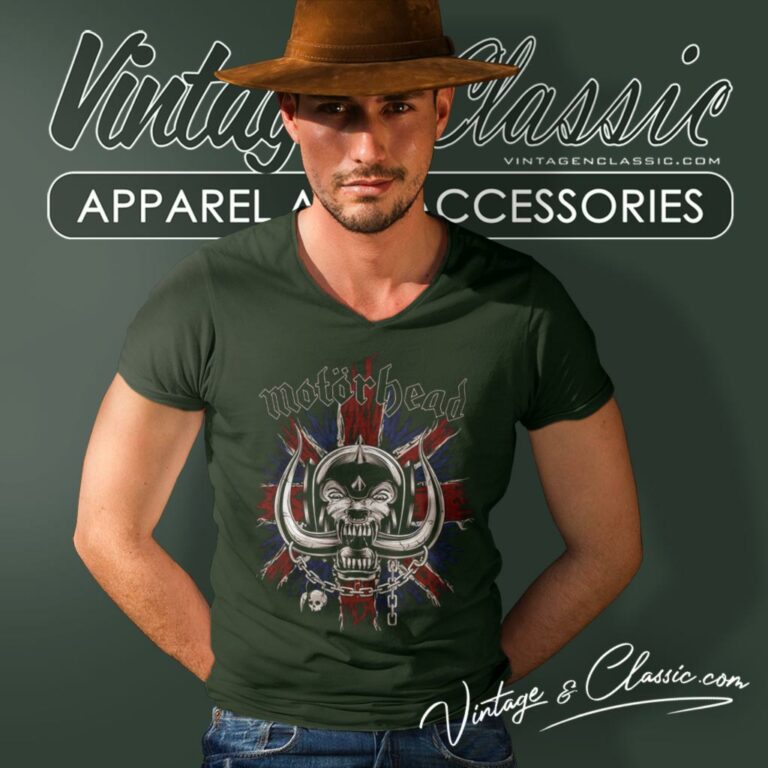 Motorhead British Warpig V Neck TShirt Motorhead British Warpig V Neck TShirt