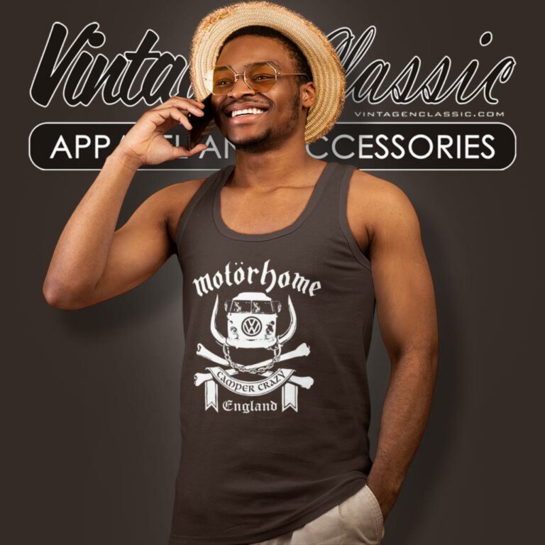 Motorhead Camper Crazy Tank Top Racerback Motorhead Camper Crazy Tank Top Racerback
