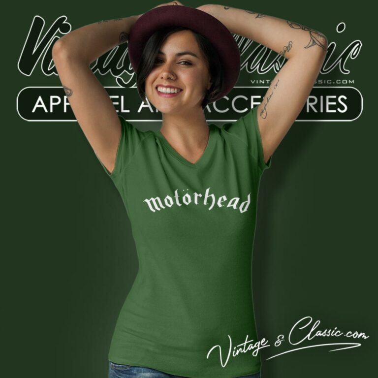 Motorhead Classic Logo V Neck TShirt Motorhead Classic Logo V Neck TShirt