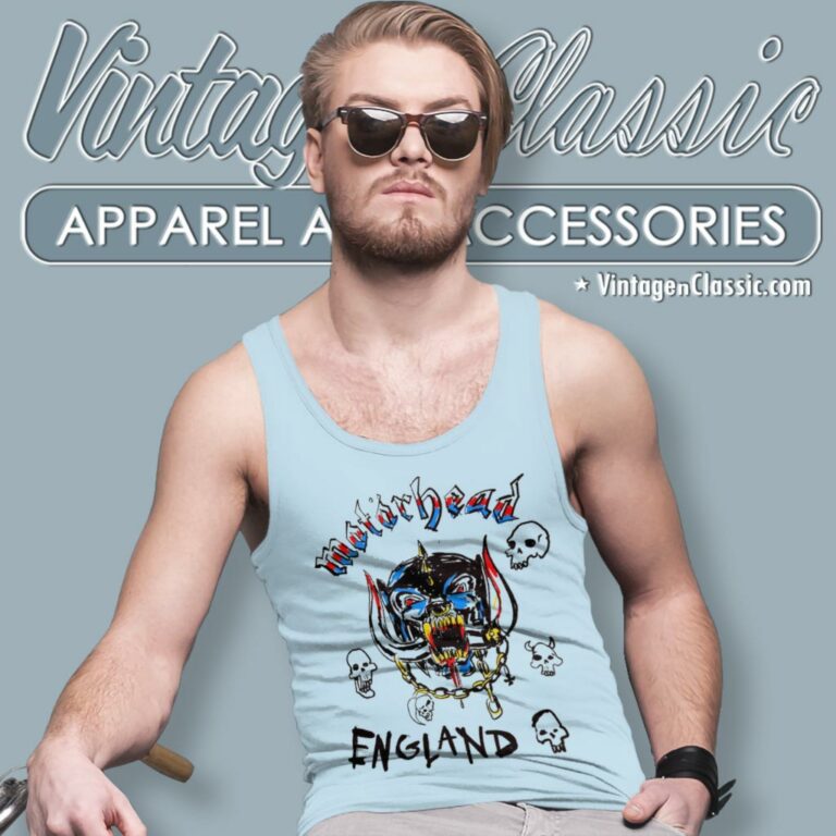 Motorhead England Album Tank Top Racerback Motorhead England Album Tank Top Racerback