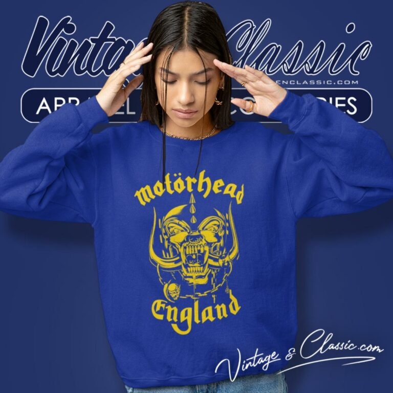 Motorhead England Gold Logo Sweatshirt Motorhead England Gold Logo Sweatshirt