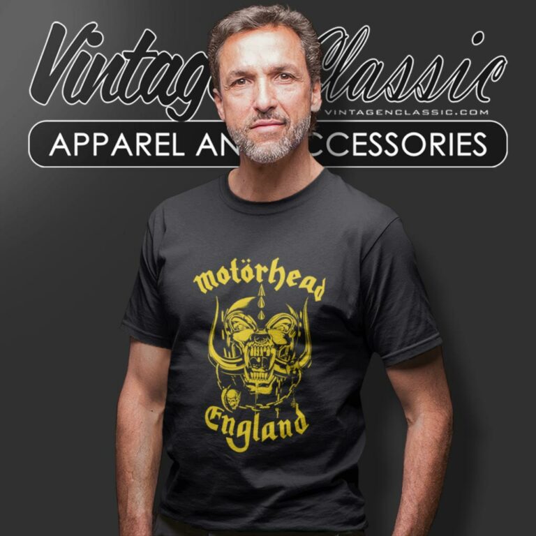 Motorhead England Gold Logo T Shirt Motorhead England Gold Logo T Shirt
