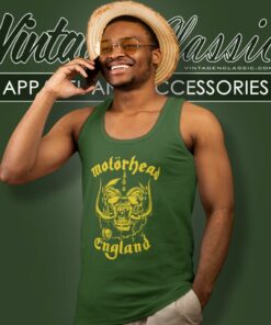 Motorhead England Gold Logo Tank Top Racerback