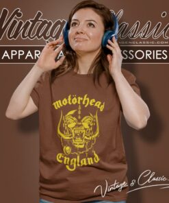 Motorhead England Gold Logo Women T Shirt