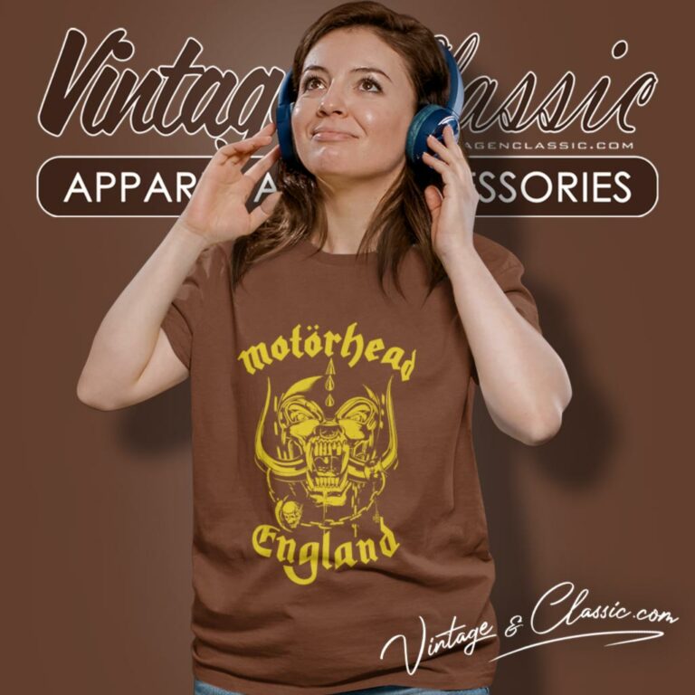 Motorhead England Gold Logo Women T Shirt Motorhead England Gold Logo Women T Shirt