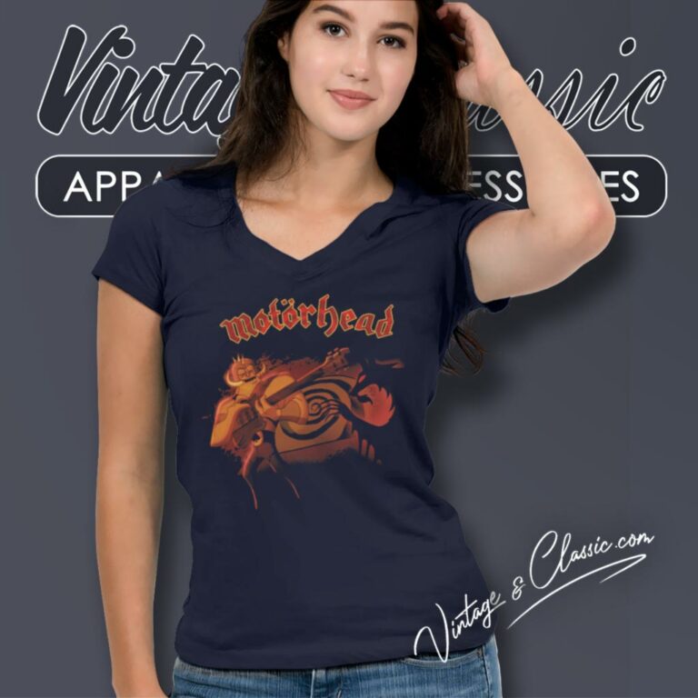 Motorhead Enter Sandman V Neck TShirt Motorhead Enter Sandman V Neck TShirt